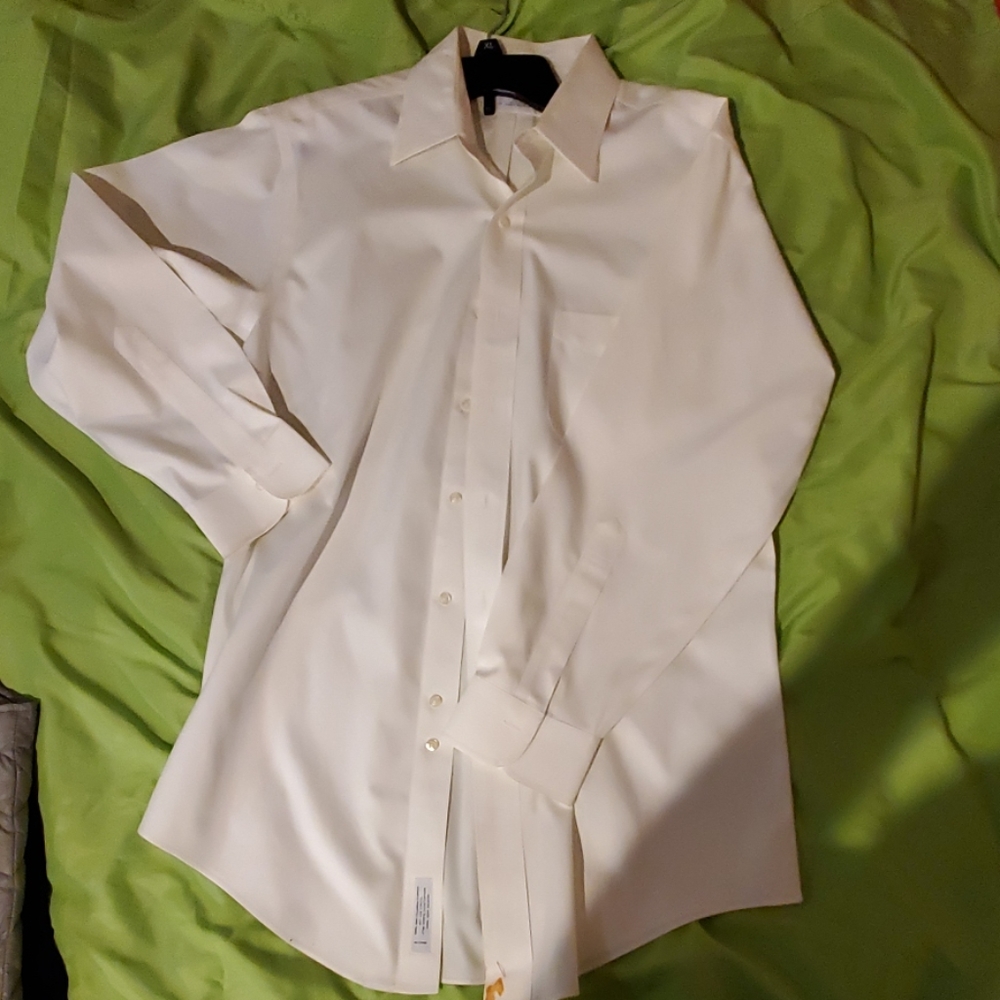 Brooke's Brothers White Dress Shirt Slim Fit